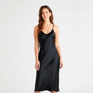 Quince Silk slip dress
